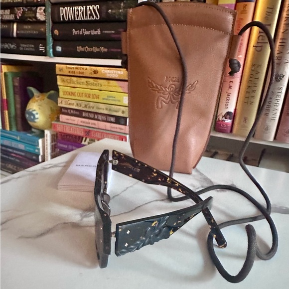 MCM Tortoise Sunglasses with Crossbody Pouch main image 6
